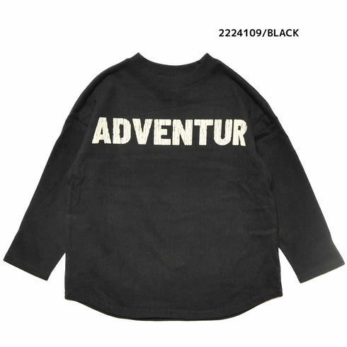 【130~150】★NEEDLEWORKS★肉厚天竺ADVENTURワイドロンT(2224109j)
